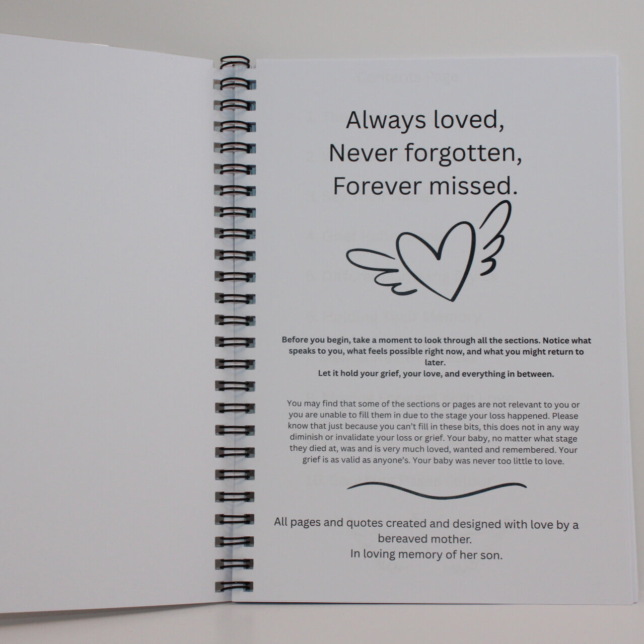 My Journey Through Grief, Pregnancy and Baby Loss Journal