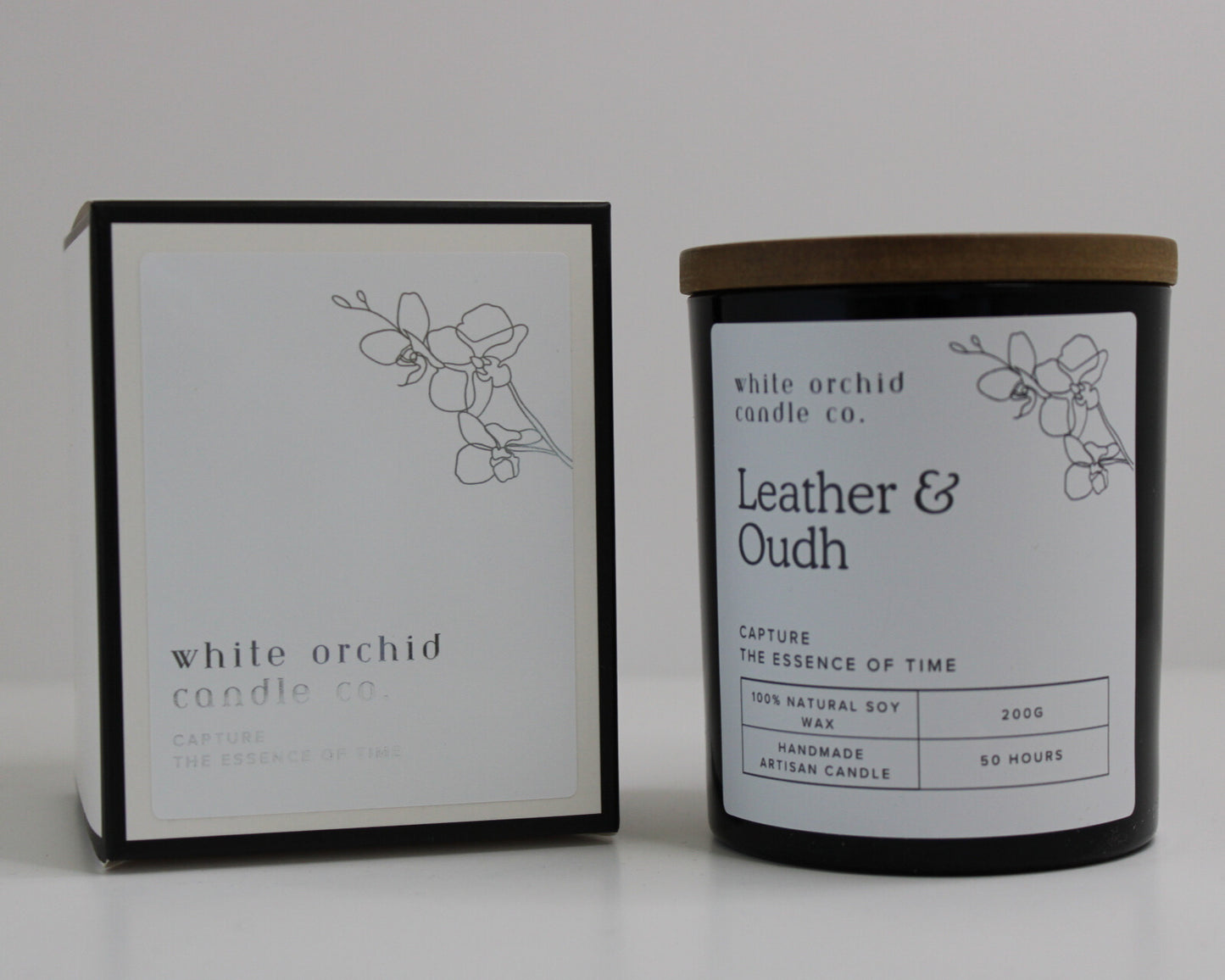 Leather & Oudh Soy Wax Candle
