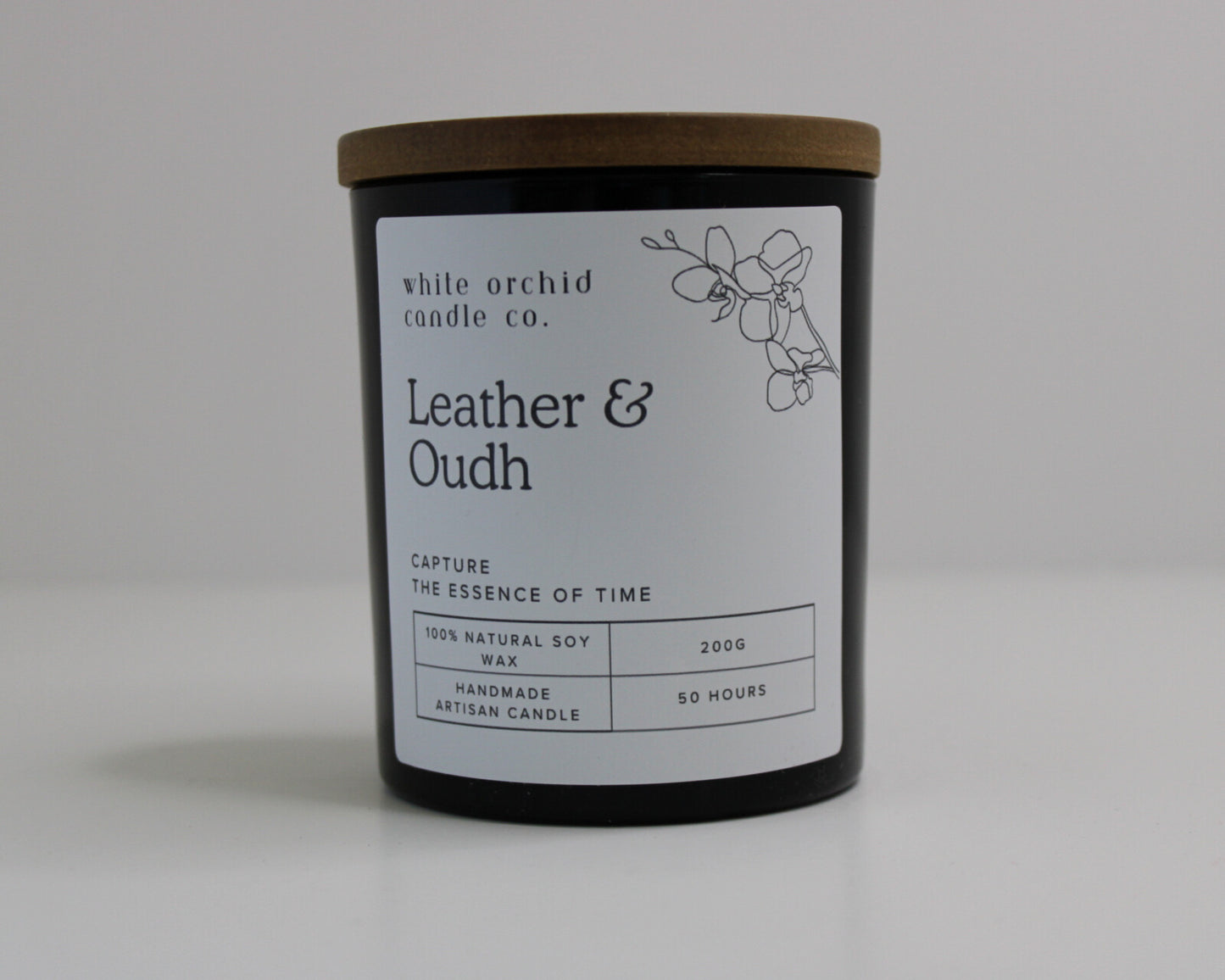 Leather & Oudh Soy Wax Candle