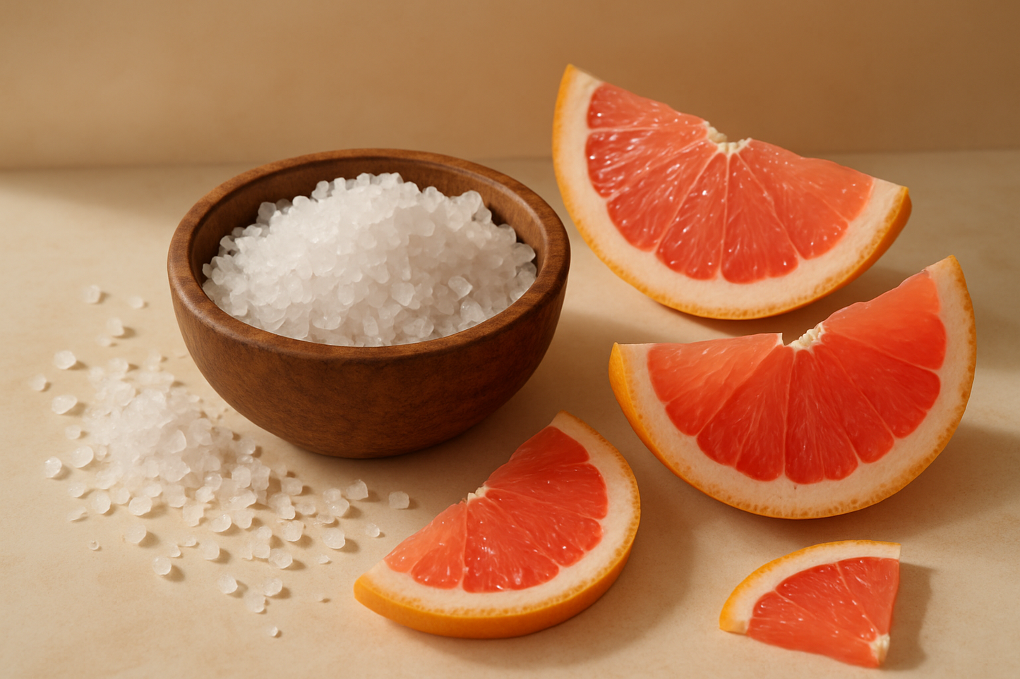 sea salt and grapefruit