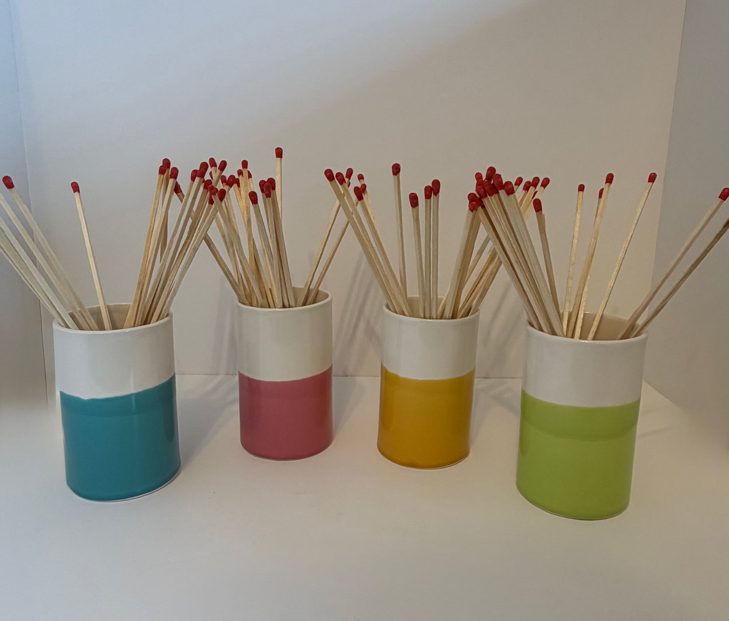 Summer Handcrafted Ceramic Matchstick Vase