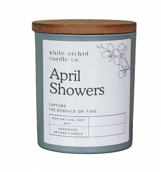 April Showers Home Candle