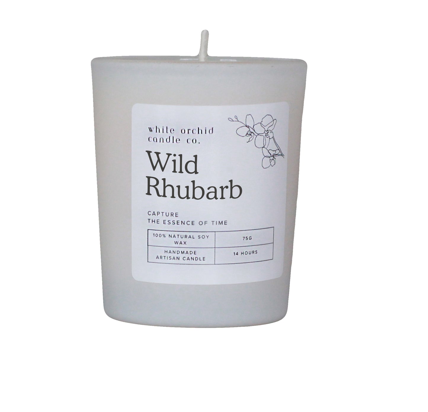 Wild Rhubarb Voile Candle